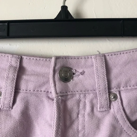 Divided Pink Shorts w/ Rolled Raw Hem - Picture 3 of 5